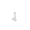 Gode jelly transparent ventouse taille S 15.3cm 